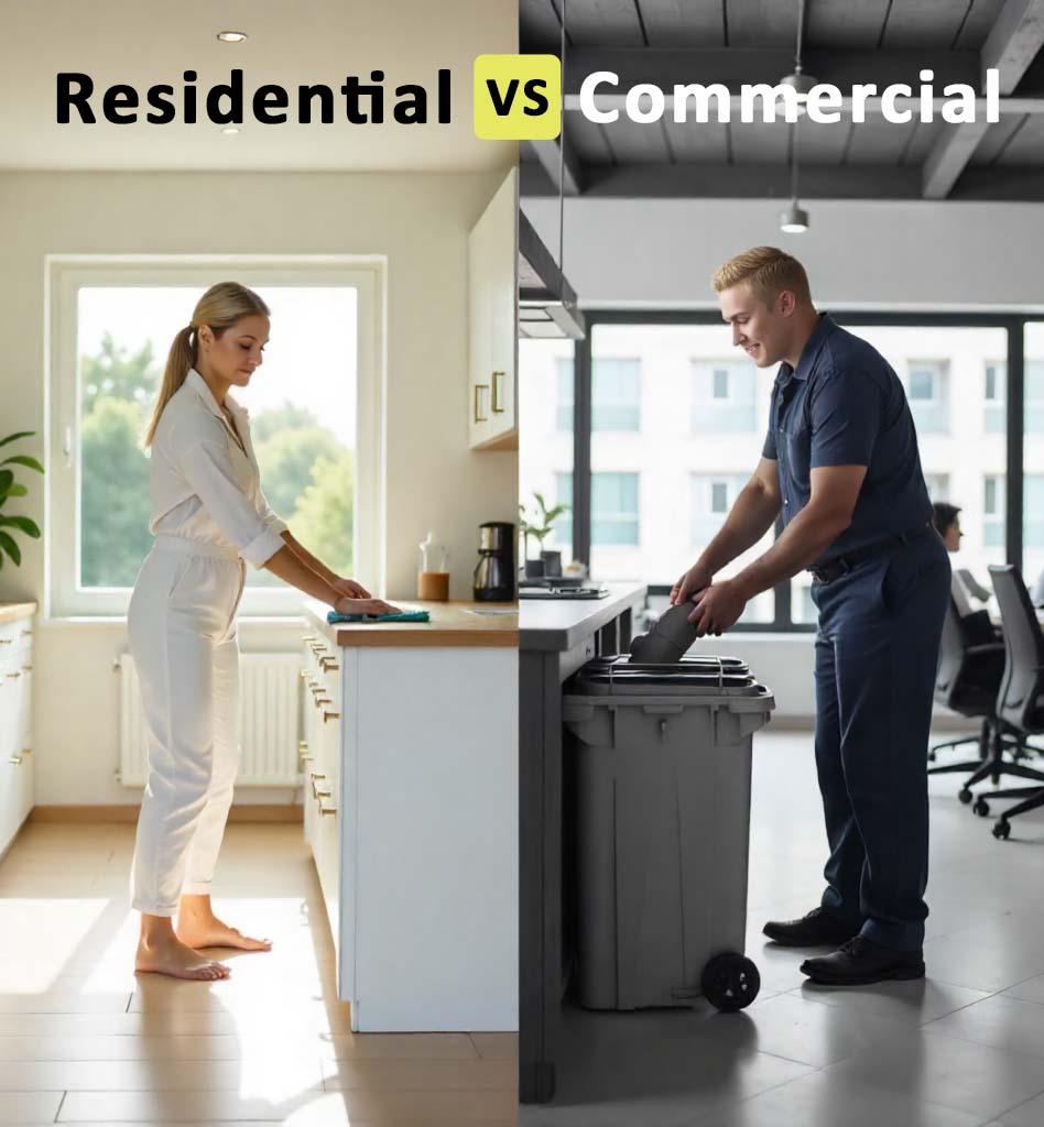 Residential vs Commercial Cleaning