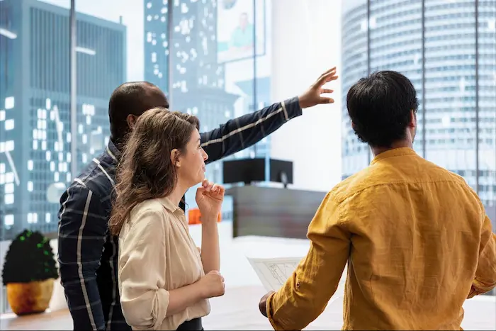 commercial cleaning office walkthrough