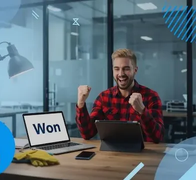 Won commercial cleaning bid