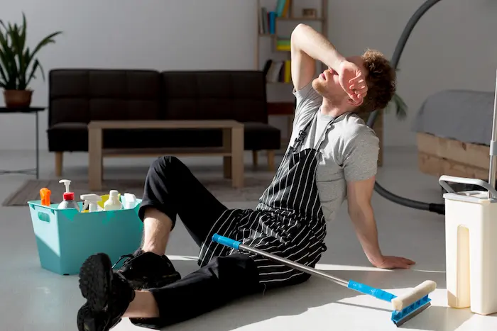 exhausted janitor-labor shortage